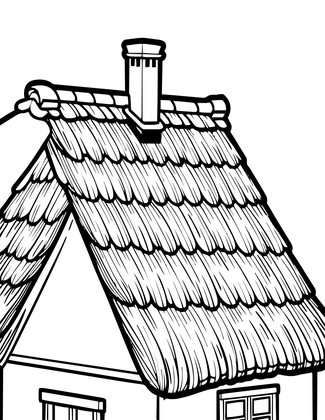 Rooftop Detail - Free printable coloring page