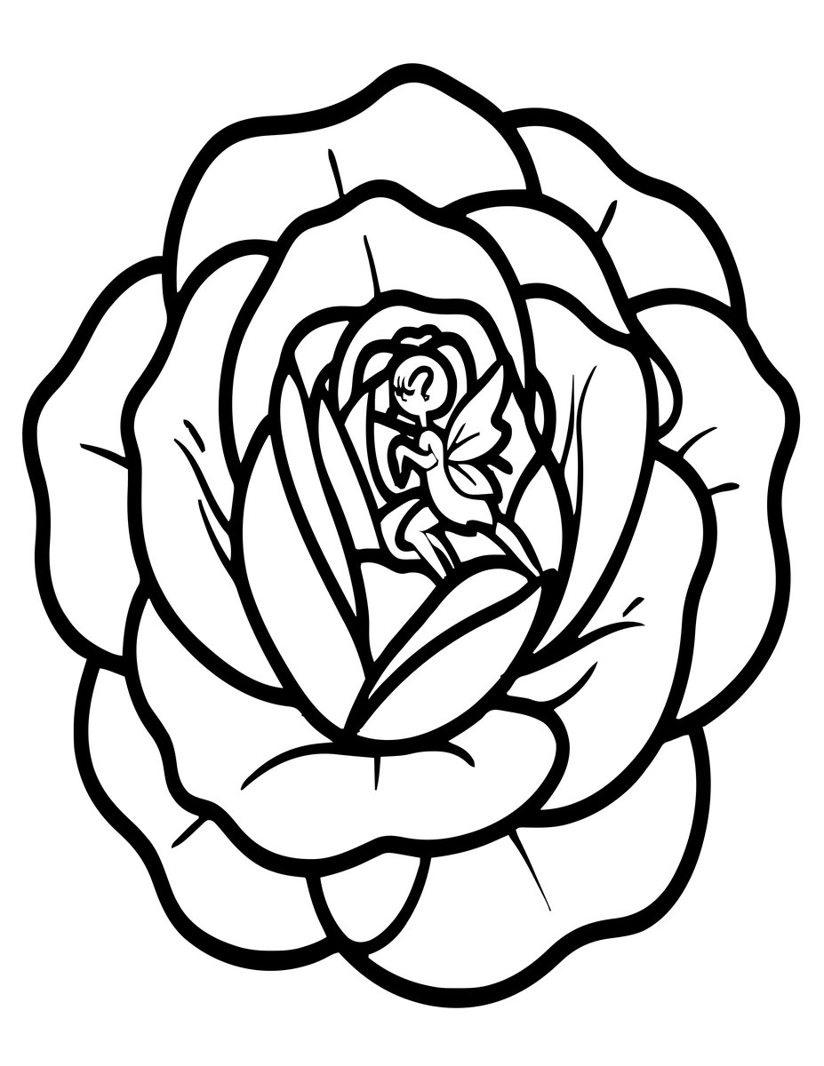 Flower Fairy - free printable coloring page