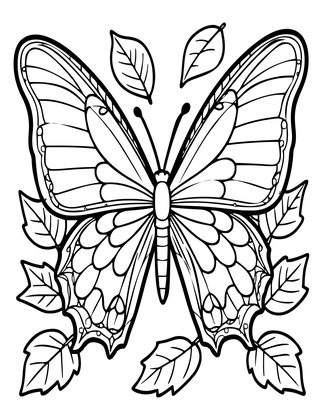 Autumn Fairy - Free printable coloring page