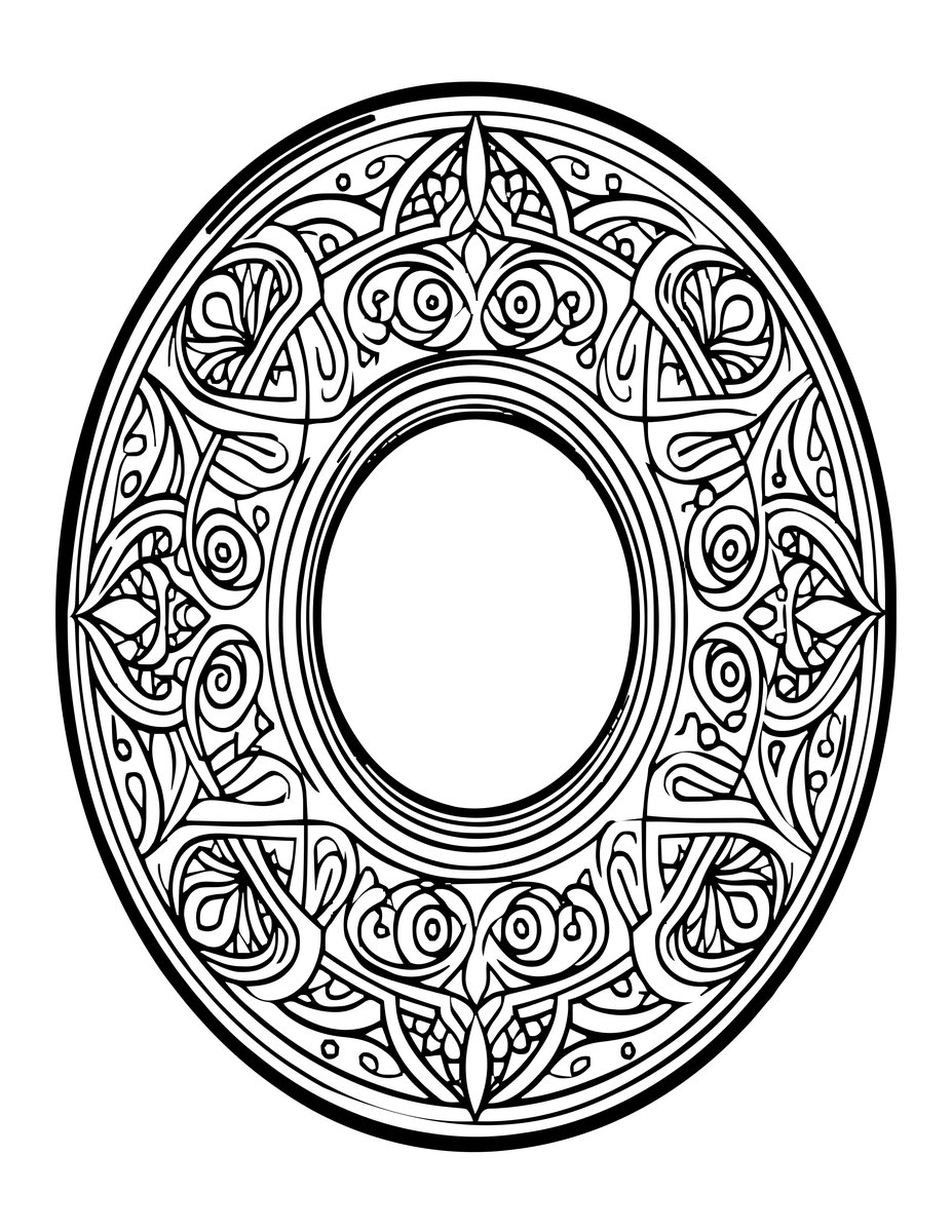 Glowing Portal - free printable coloring page