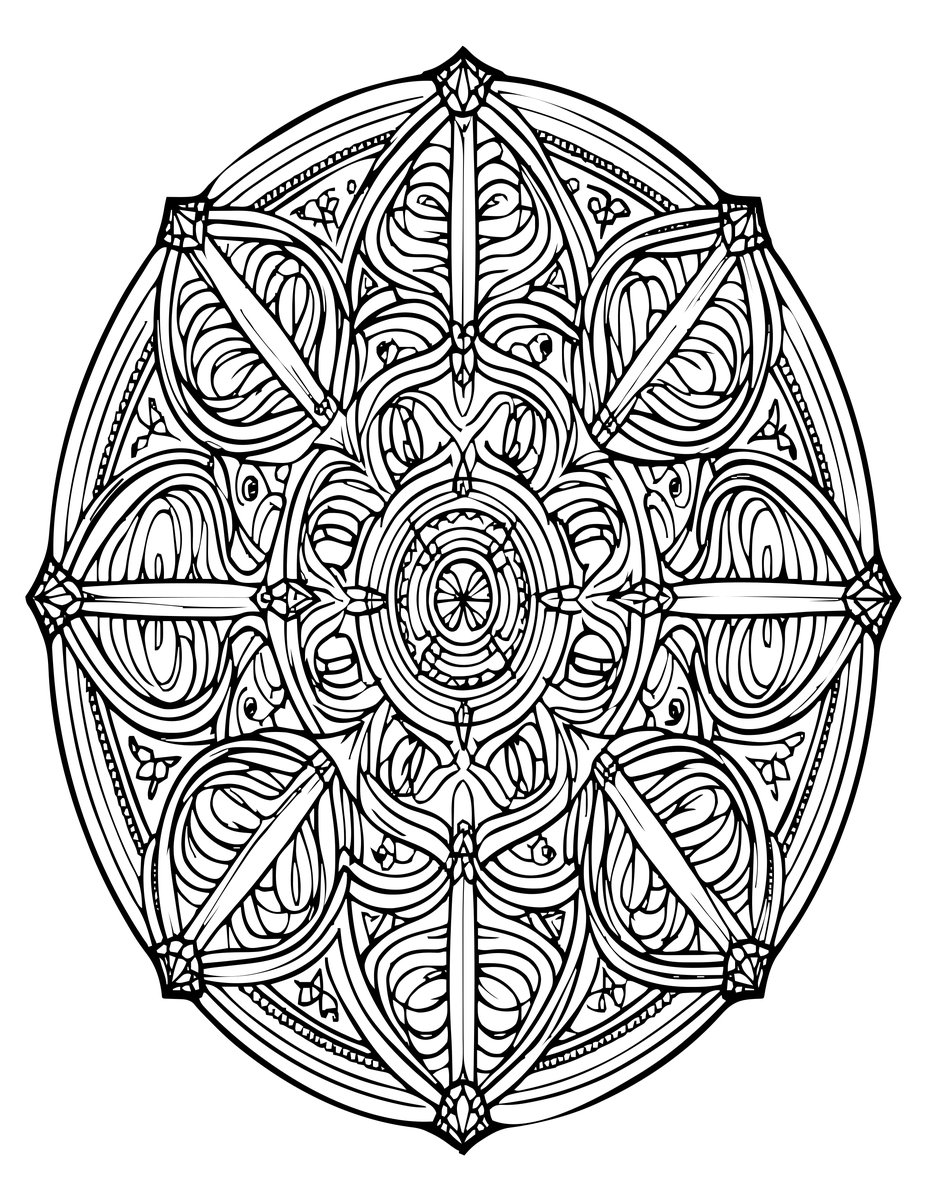 Fairy Circle Legend - free printable coloring page