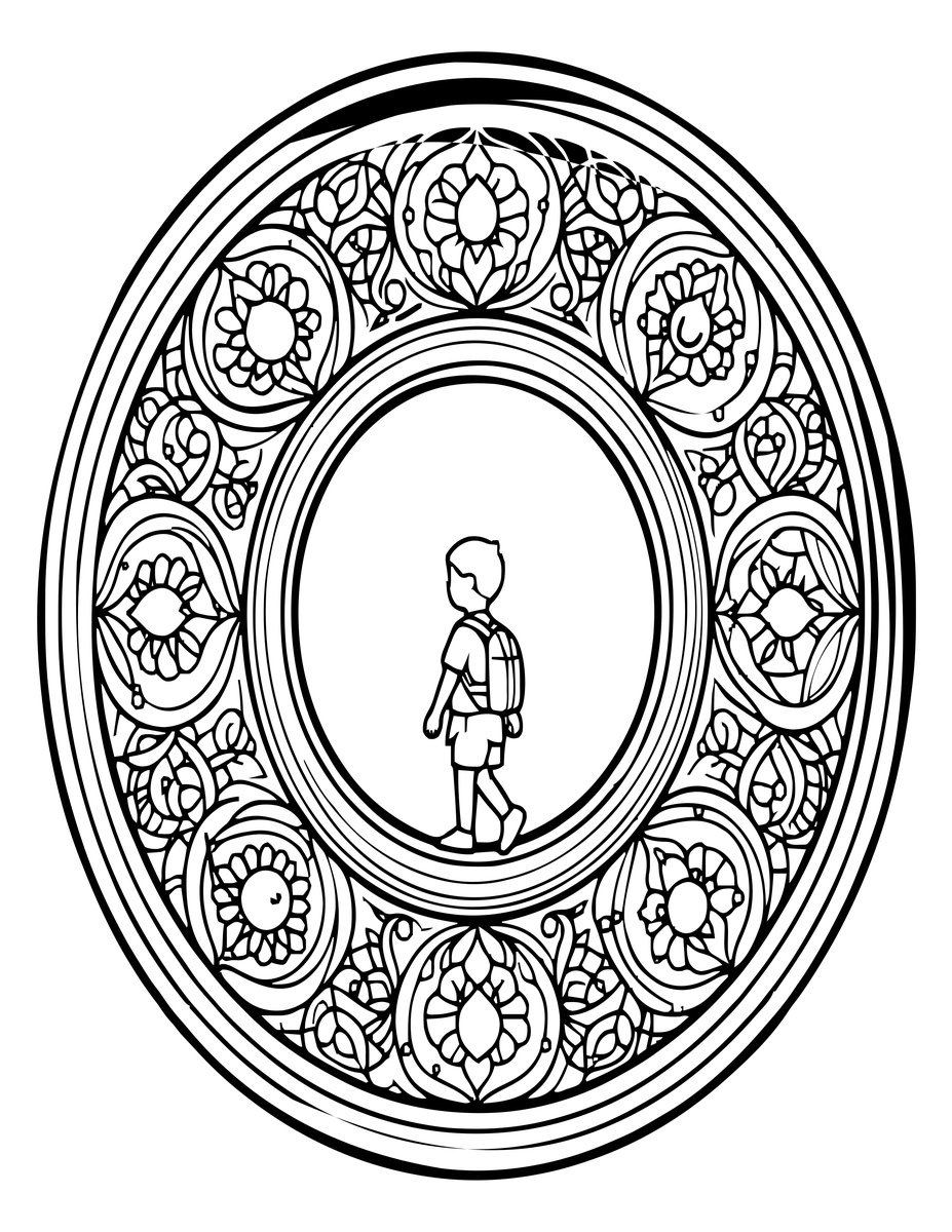 Trapped Traveler - free printable coloring page