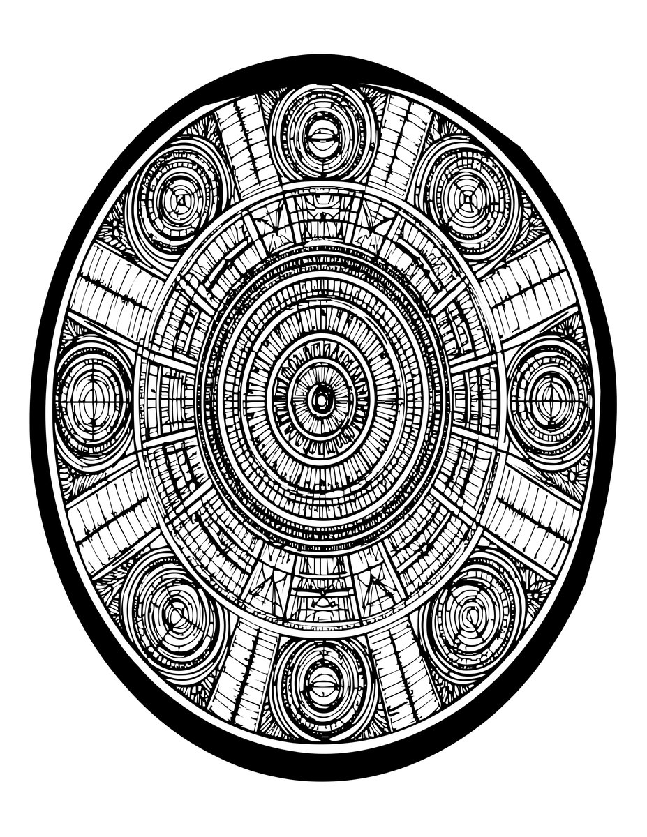 Fairy Circle Aerial - free printable coloring page