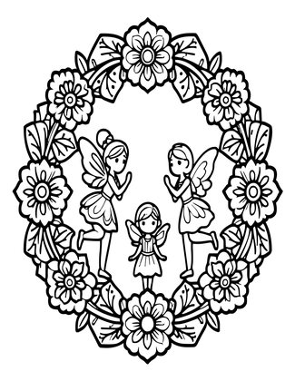 Midsummer Circle - Free printable coloring page