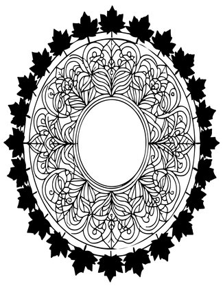 Autumn Ring - Free printable coloring page