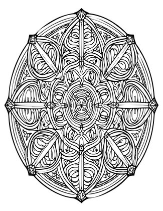 Fairy Circle Legend - Free printable coloring page