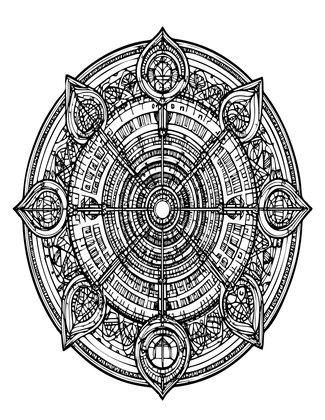 Giant Ring - Free printable coloring page
