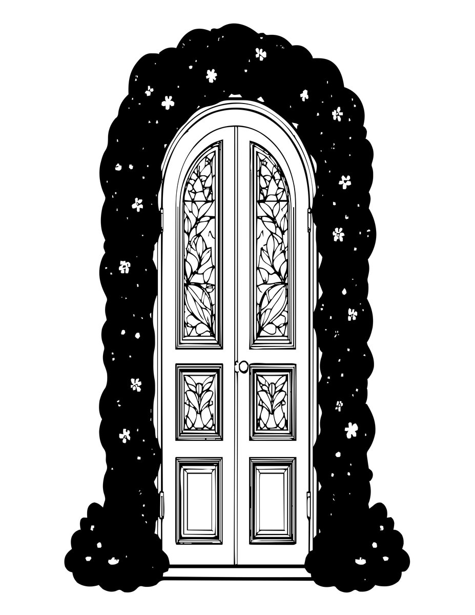 Mossy Stone - free printable coloring page