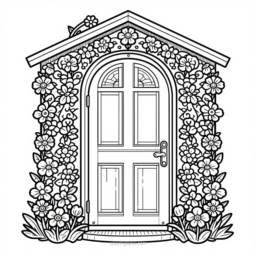 Fairy Footprints - free printable coloring page