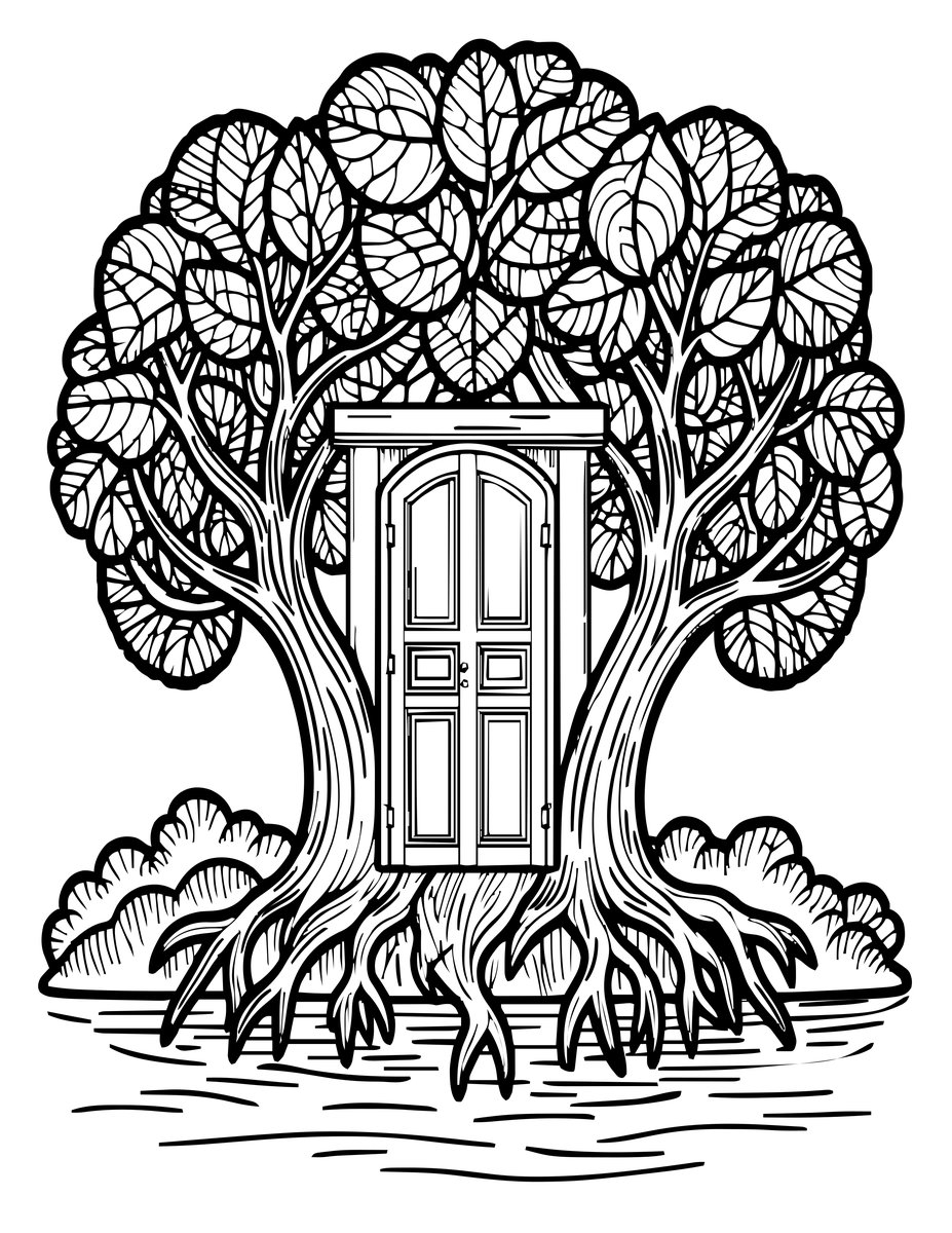 Lakeside - free printable coloring page