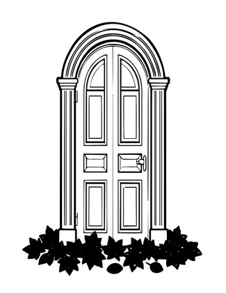 Autumn Leaves - Free printable coloring page