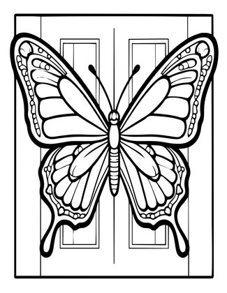 Butterfly Guard - Free printable coloring page