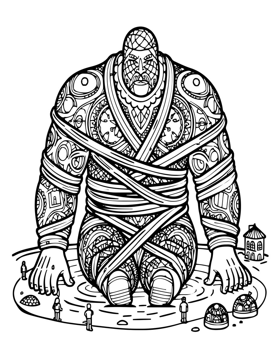 Gulliver's Travels - free printable coloring page