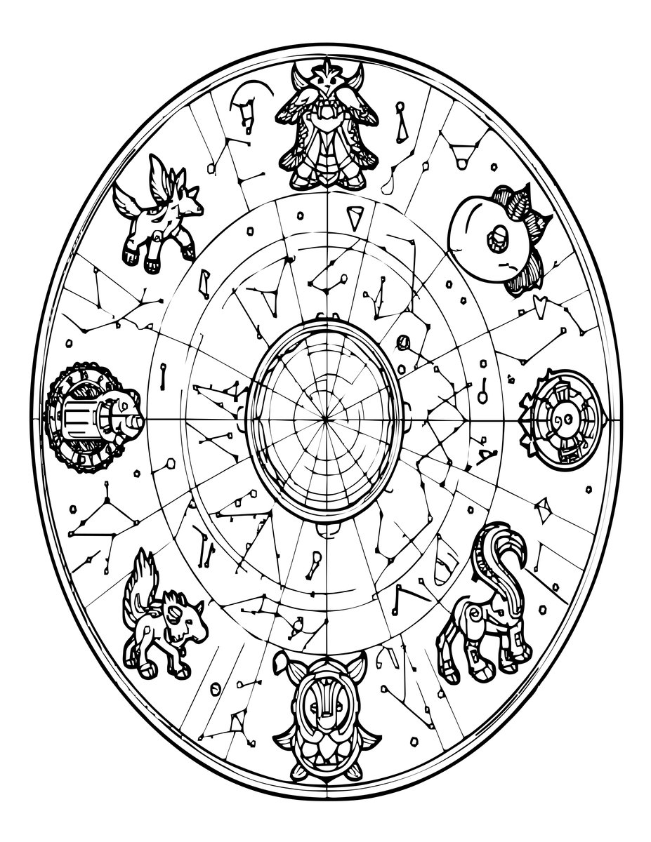 Star Chart - free printable coloring page