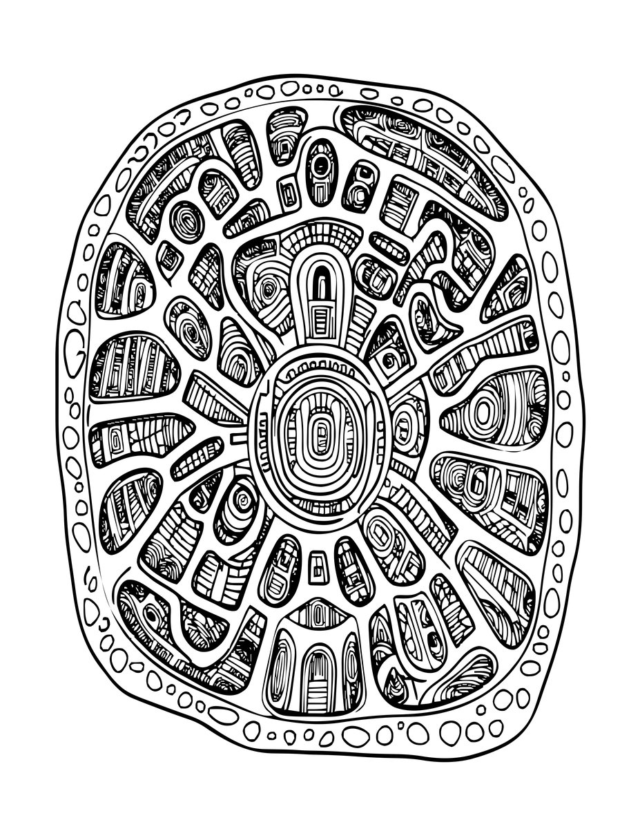 Dragon's Lair Map - free printable coloring page