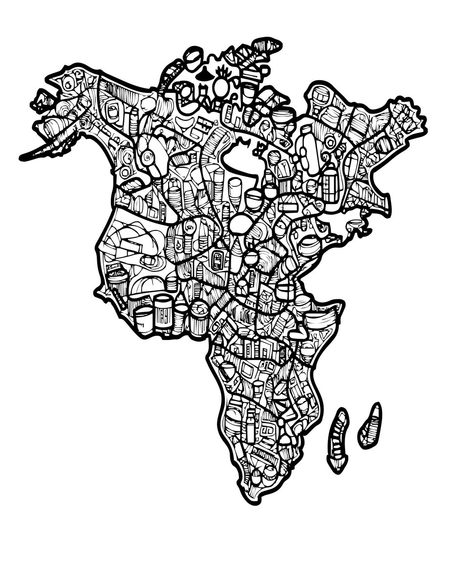 Trade Routes - free printable coloring page