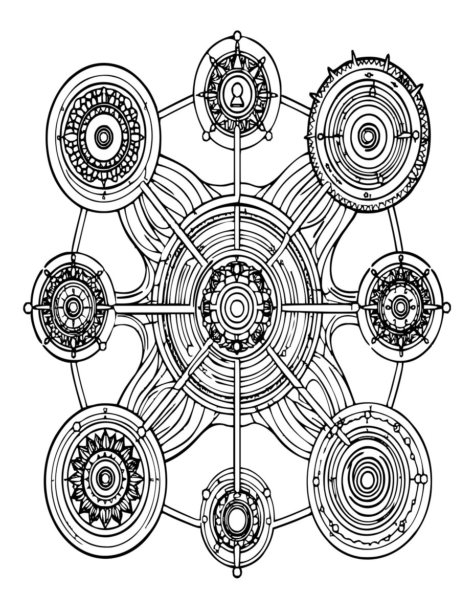 Portal Network - free printable coloring page