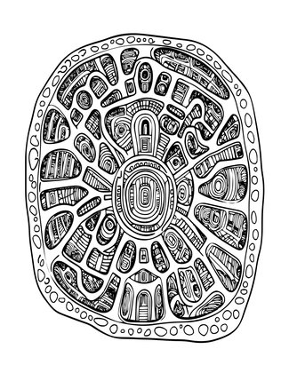 Dragon's Lair Map - Free printable coloring page