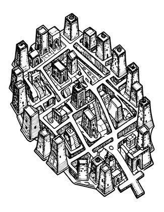 Ancient Ruins - Free printable coloring page