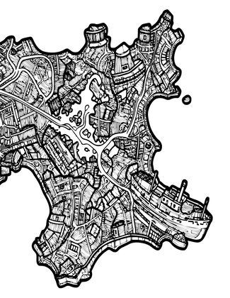 Shipwreck Bay - Free printable coloring page