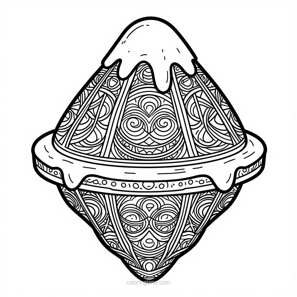 Island and Whale - free printable coloring page