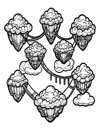 Island Chain - Free printable coloring page
