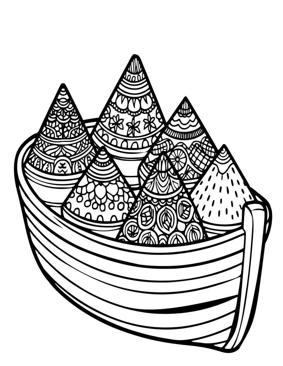 Spice Boat - free printable coloring page
