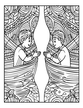 Market Negotiation - Free printable coloring page