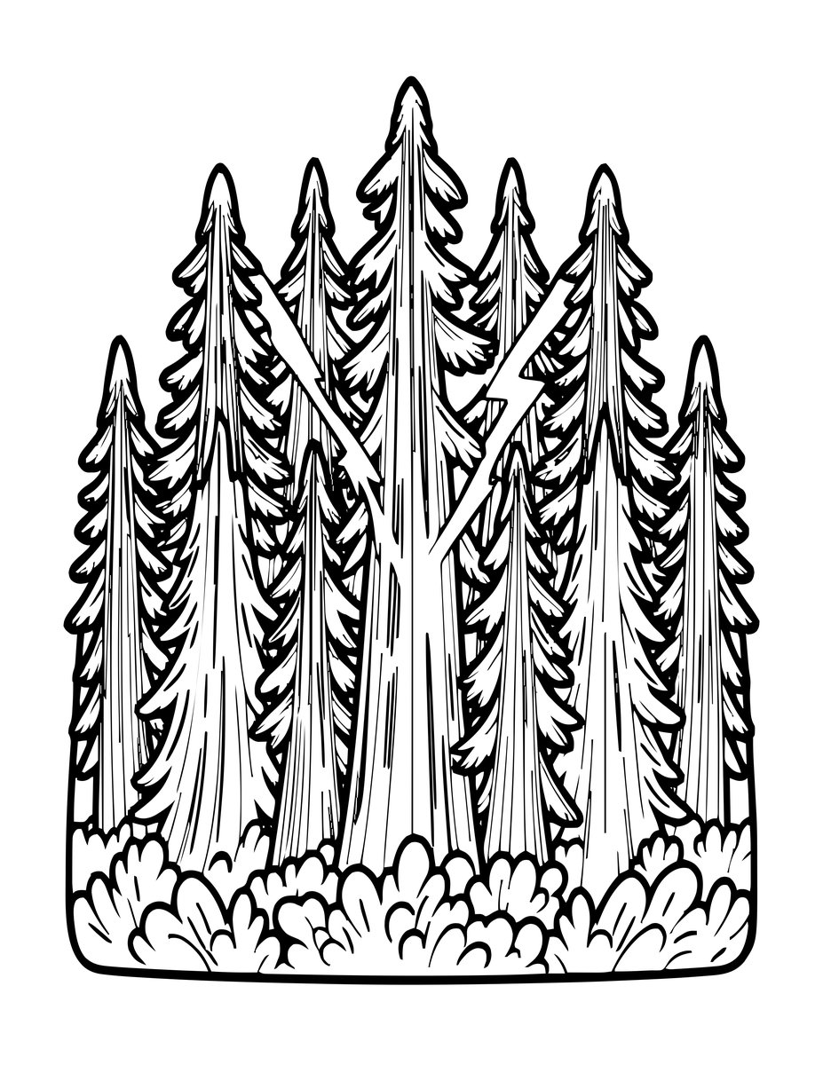Thunder Spirit - free printable coloring page