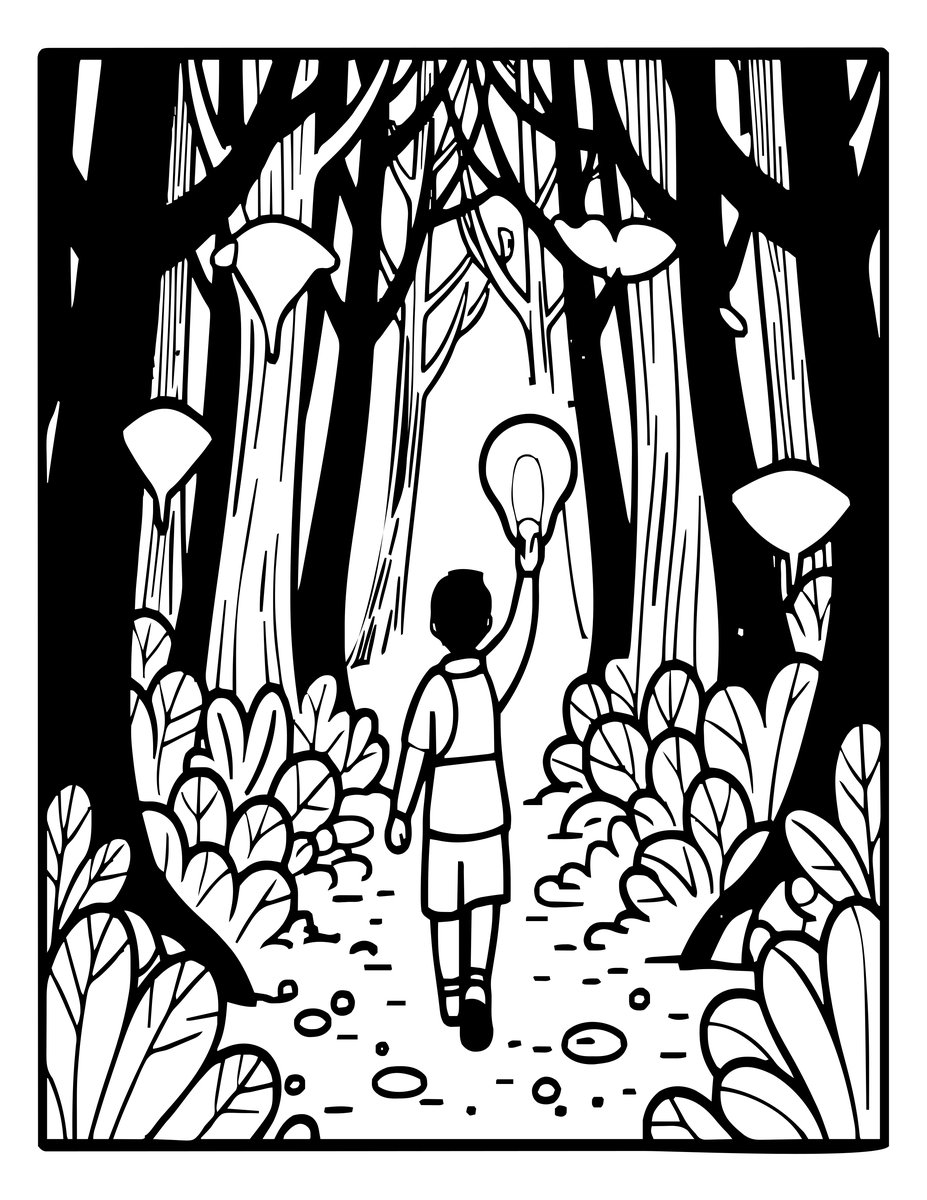 Will-o-Wisp - free printable coloring page