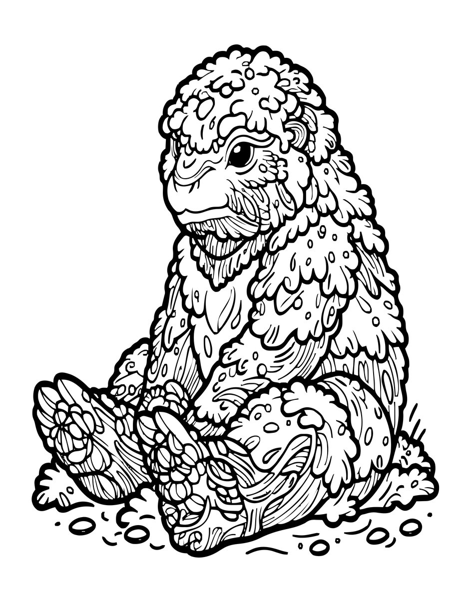 Mossy Spirit - free printable coloring page