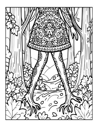 Root Walker - Free printable coloring page