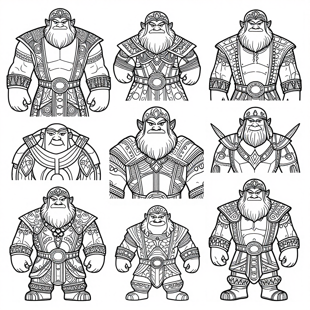 Frost Giants coloring pages collection - 30 free printable pages