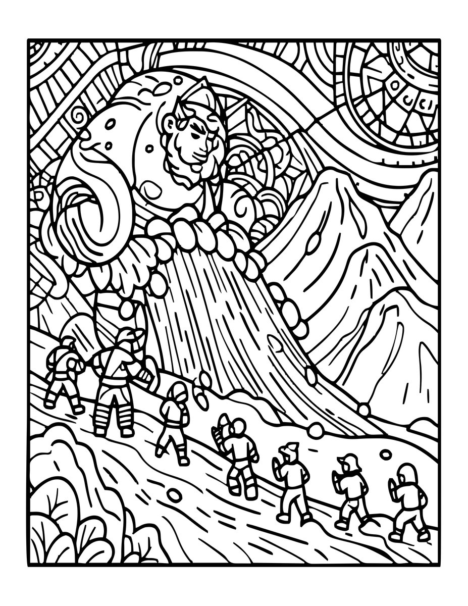 Avalanche Command - free printable coloring page