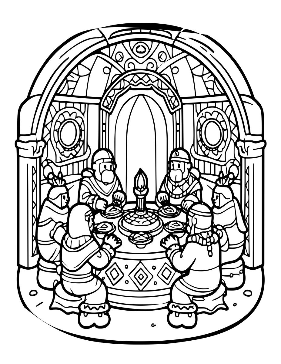 Frost Giant Feast - free printable coloring page