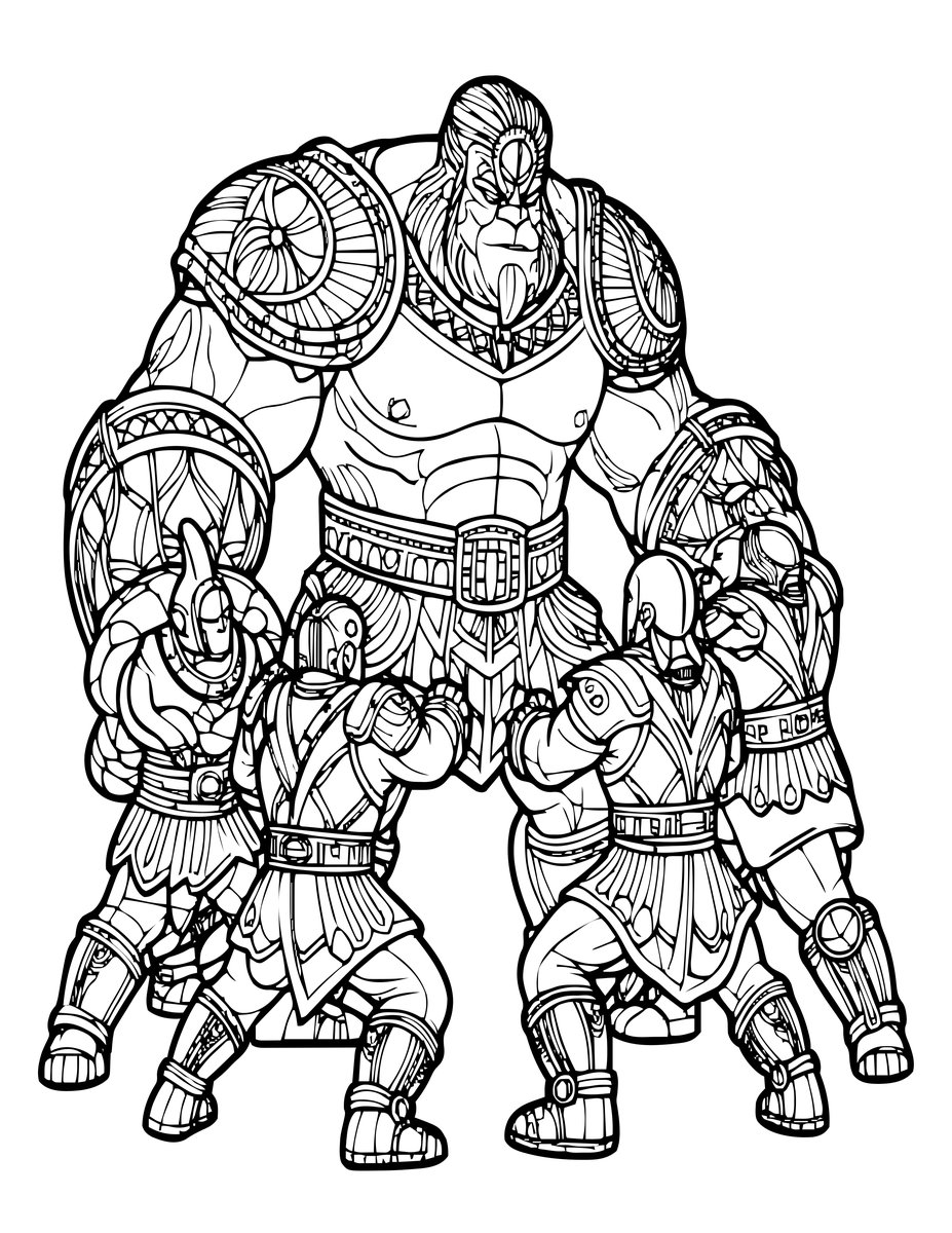 Frozen Battlefield - free printable coloring page