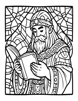 Frost Giant Seer - Free printable coloring page