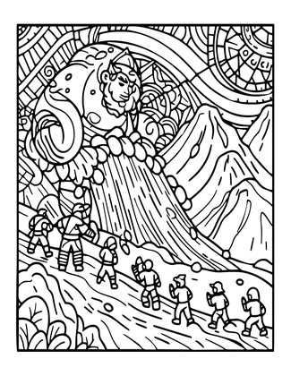 Avalanche Command - Free printable coloring page