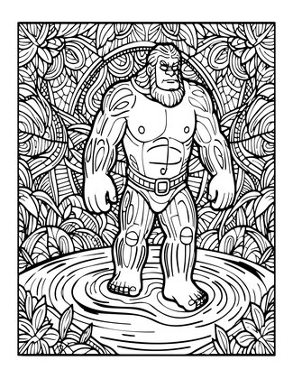 Frozen River - Free printable coloring page