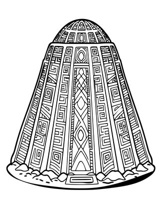 Frost Giant Burial - Free printable coloring page