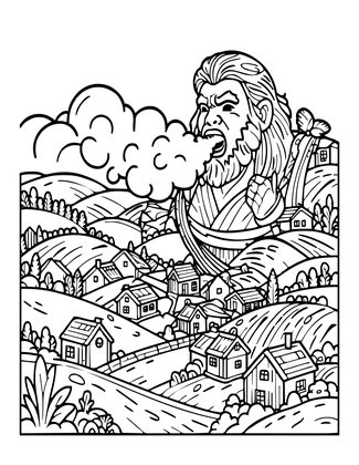 Breath of Winter - Free printable coloring page