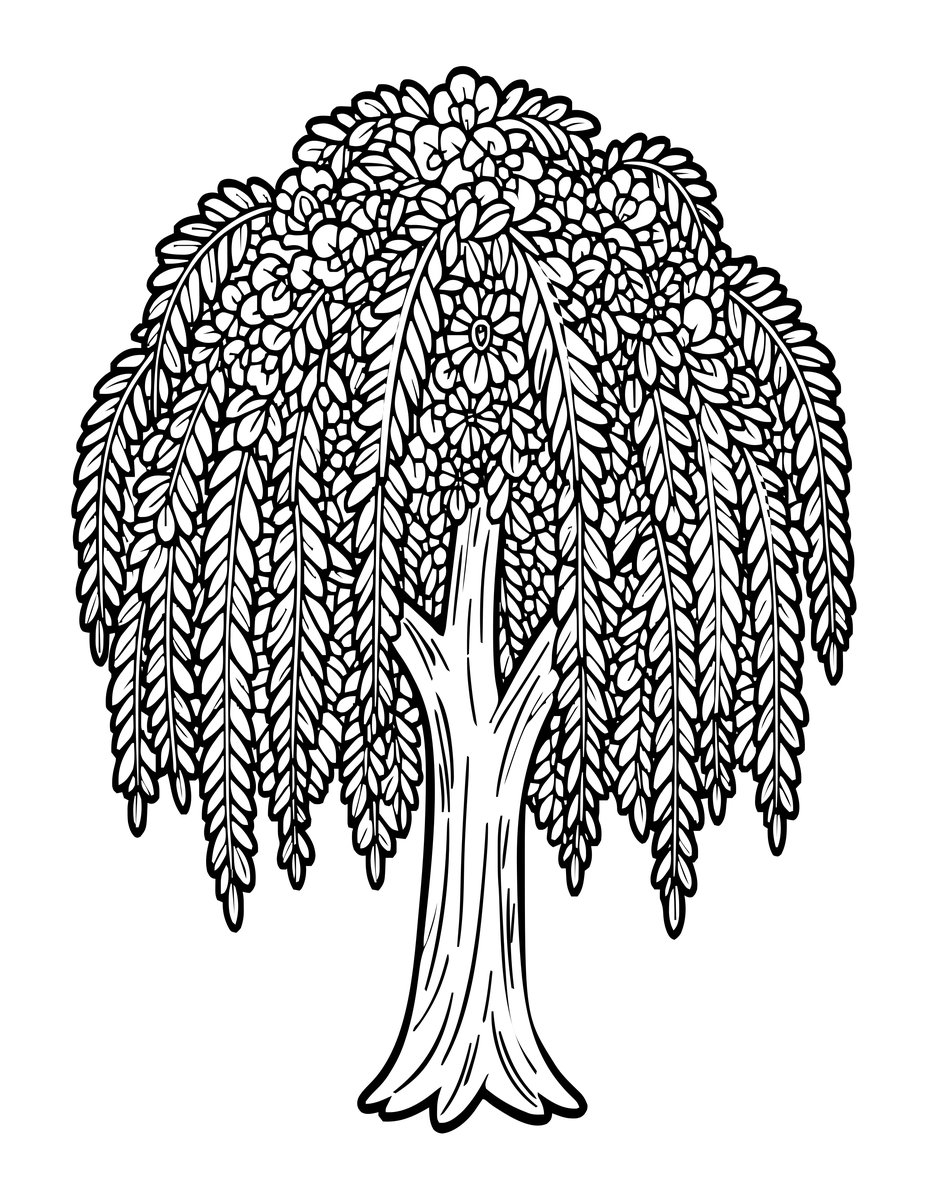 Standard Fuchsia - free printable coloring page
