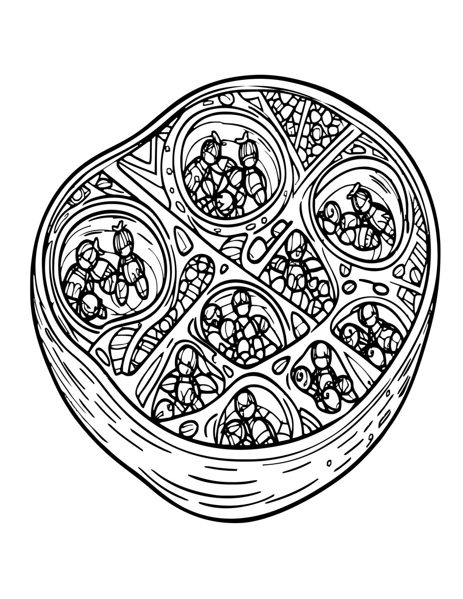 Ant Colony - free printable coloring page