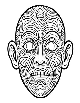 Human Grotesque - Free printable coloring page