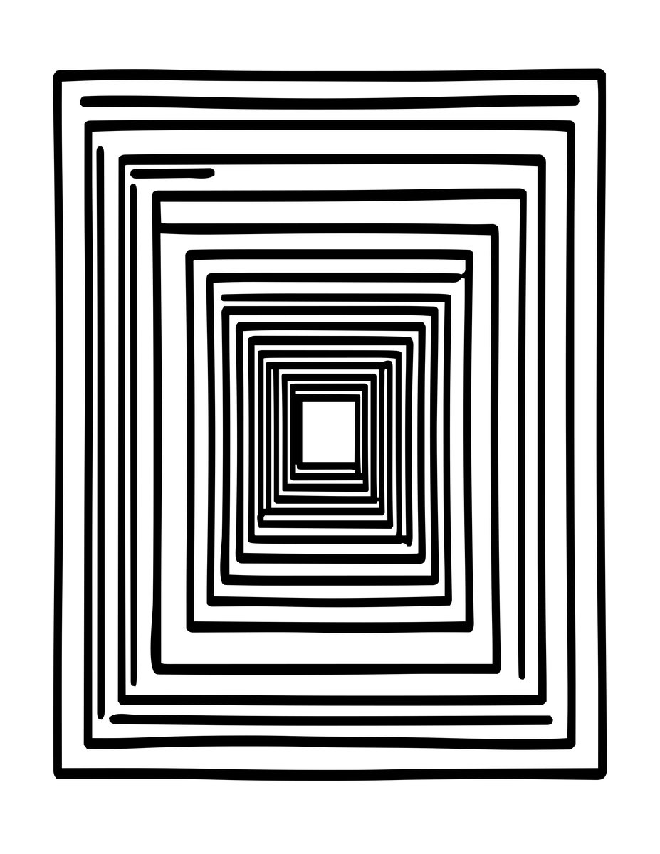 Rotating Squares - free printable coloring page