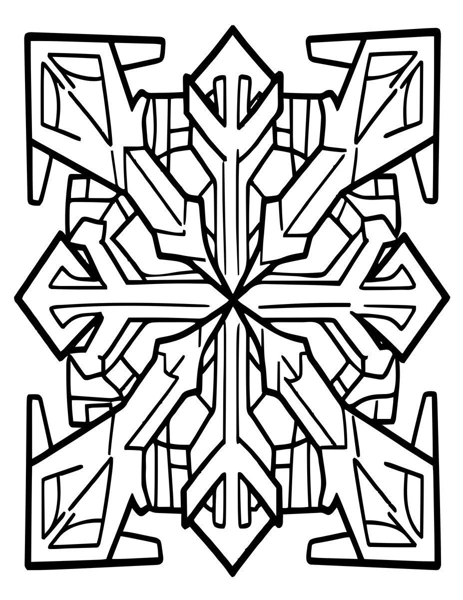 Arrow Tessellation - free printable coloring page
