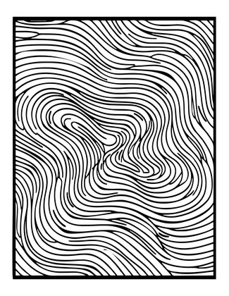 Op Art Waves - Free printable coloring page