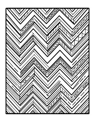 Zigzag Chevrons - Free printable coloring page