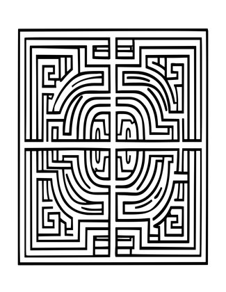 Labyrinth - Free printable coloring page