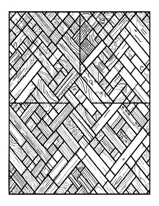 Herringbone Weave - Free printable coloring page
